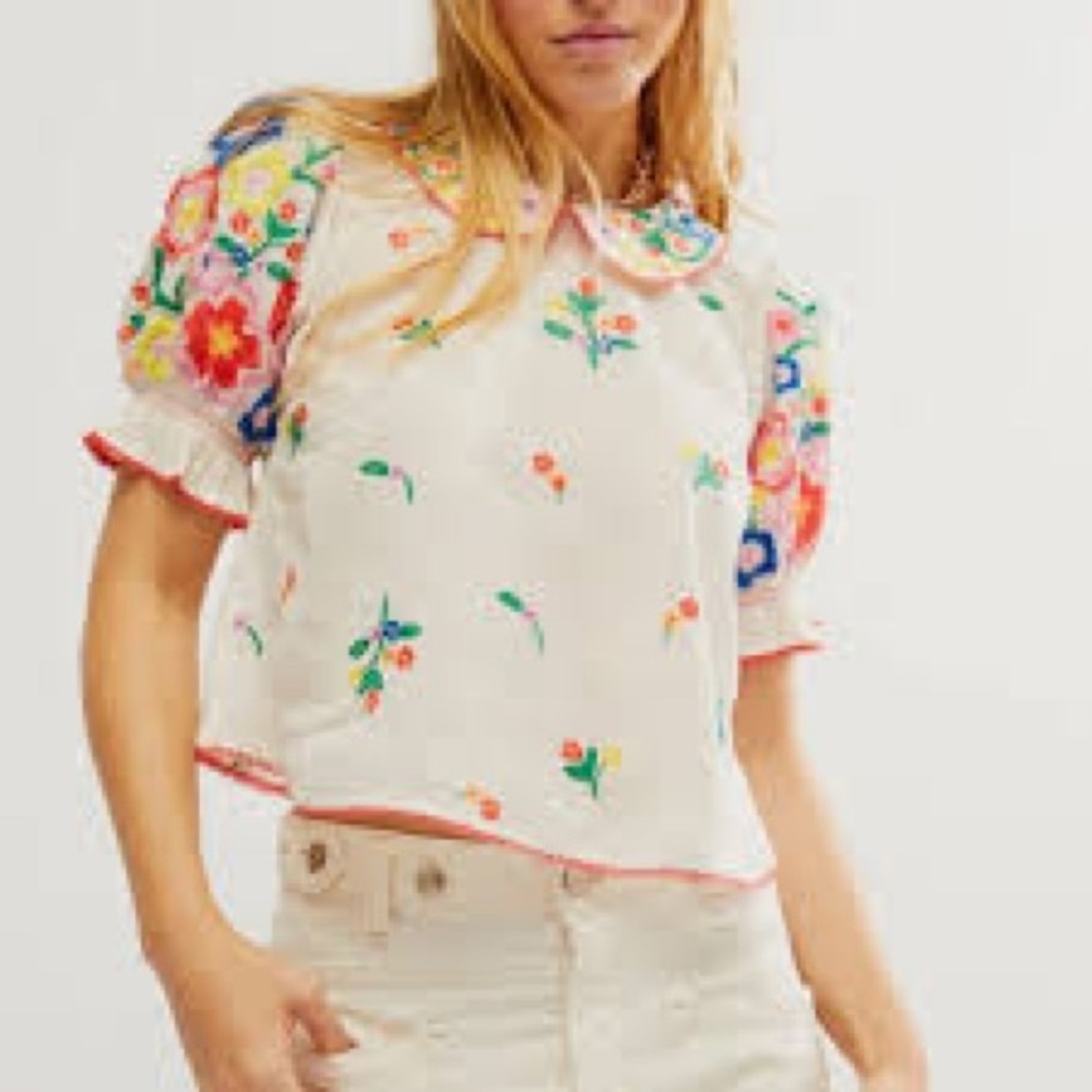 Free People Flowers of Love Top